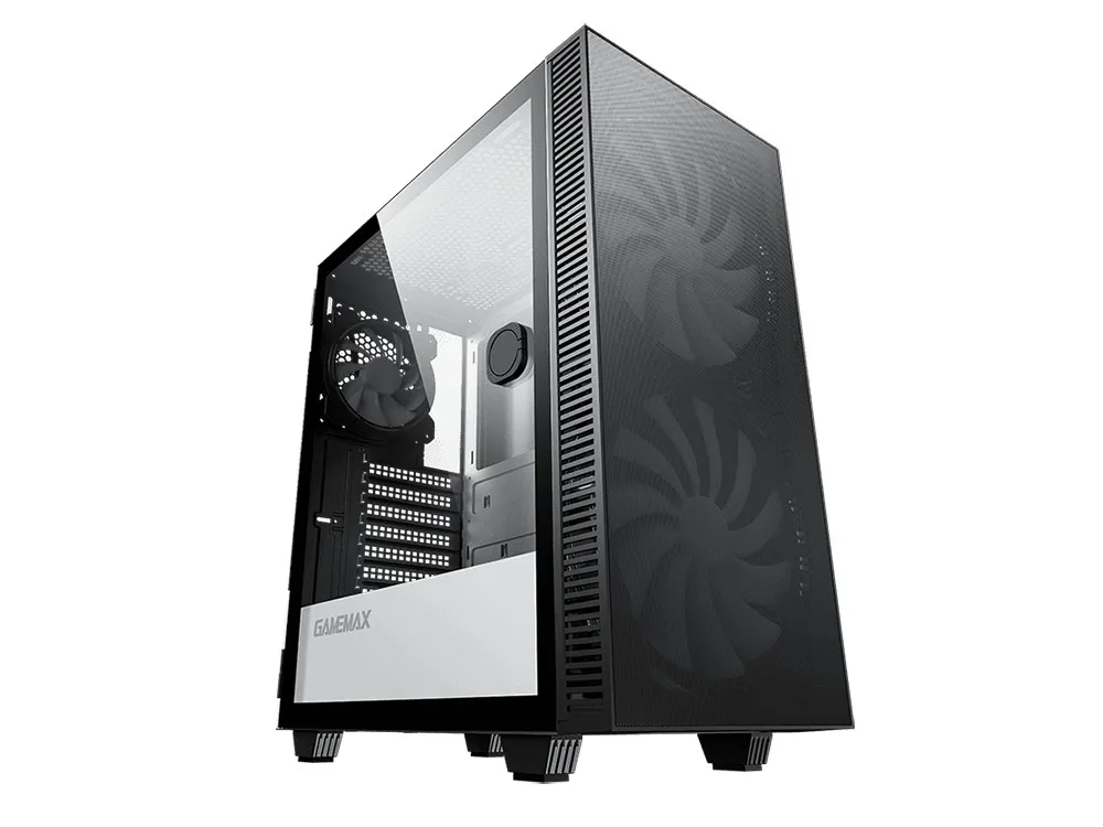 Carcasă PC Gamemax Aero, Midi-Tower, ATX, Negru