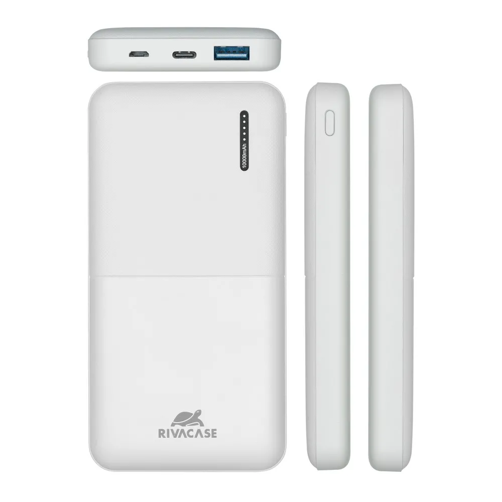 Power Bank Rivacase 10000 mAh QC 3.0/PD, VA2531, White