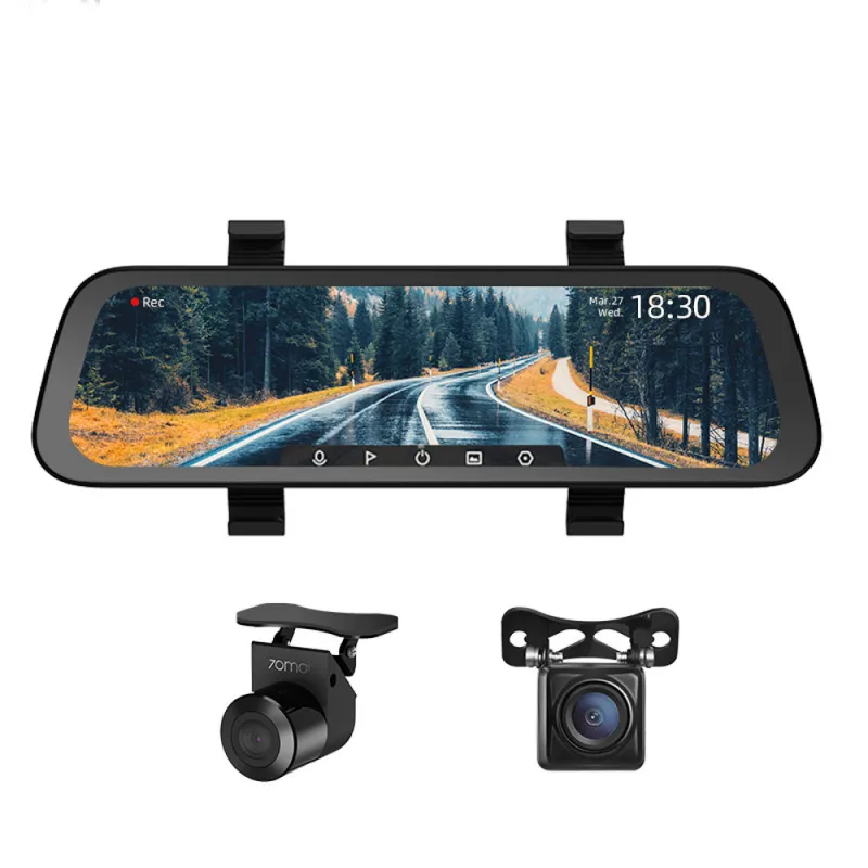 Set Dash Cam față și spate 70mai D07+RC05, 1920 x 1080, Negru