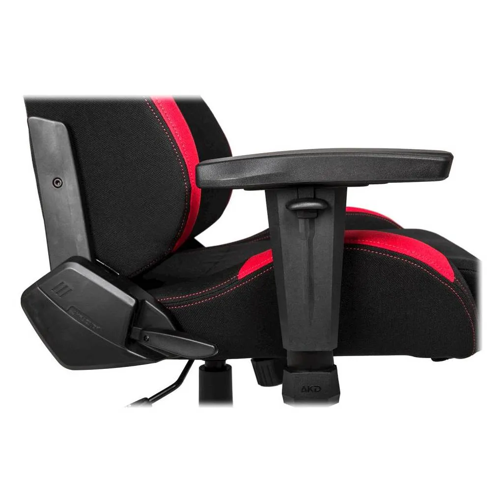 Scaun Gaming AKRacing CORE EX, Textil, Negru/Rosu