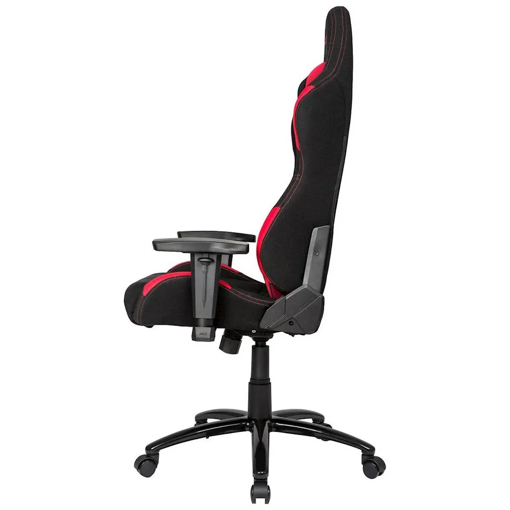 Scaun Gaming AKRacing CORE EX, Textil, Negru/Rosu