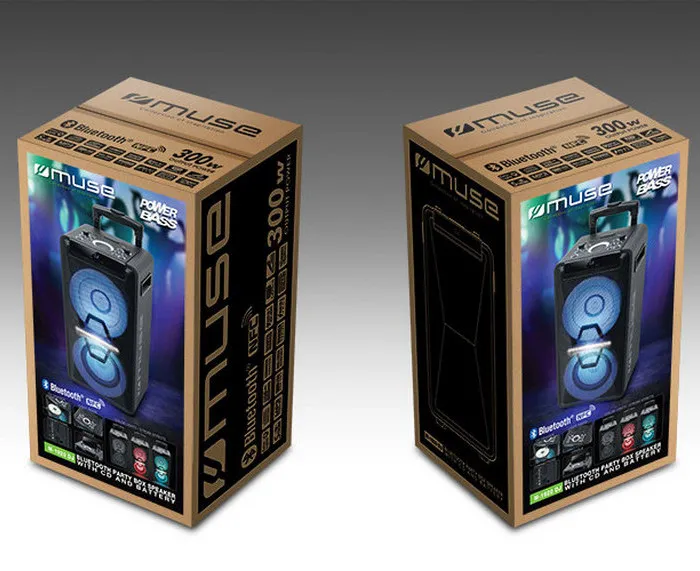 Портативная колонка MUSE M-1920 DJ, Чёрный