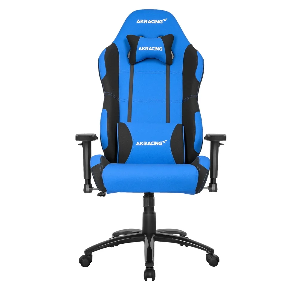 Scaun Gaming AKRacing CORE EX, Textil, Albastru/Negru