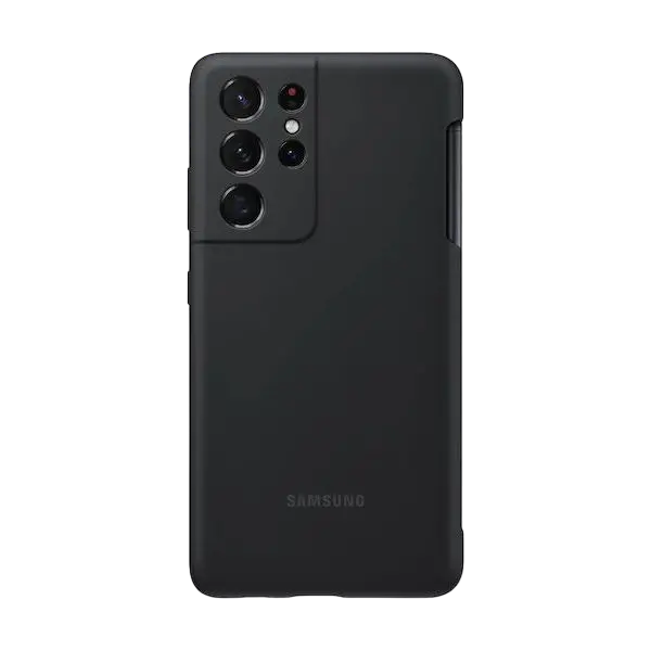 Husă Samsung Galaxy S21 Ultra Silicone Cover with S-Pen, Negru