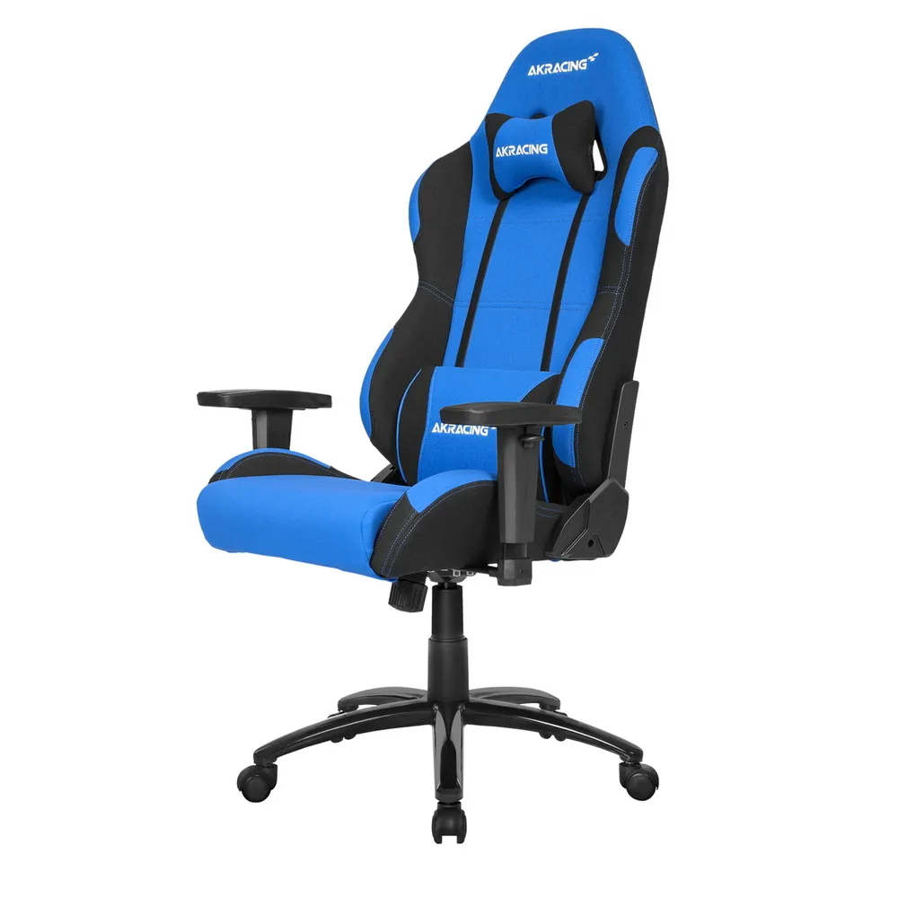 Scaun Gaming AKRacing CORE EX, Textil, Albastru/Negru