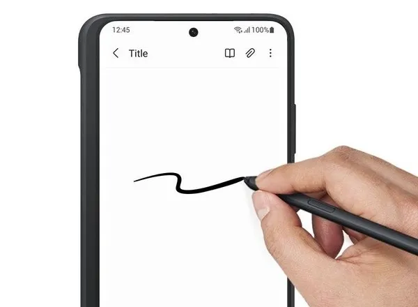 Husă Samsung Galaxy S21 Ultra Silicone Cover with S-Pen, Negru