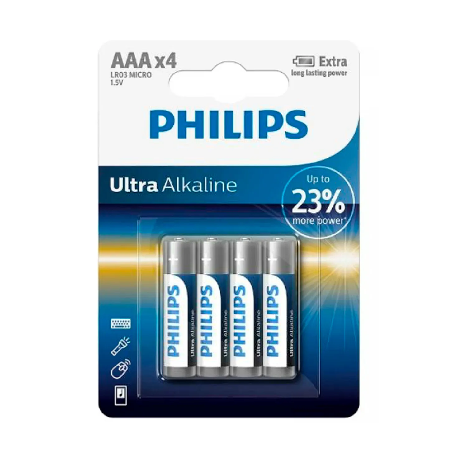Baterie Philips LR03, 1.5V, AAAx4Buc/ ultra alcaline