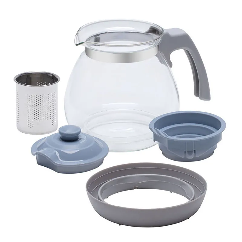 Заварочный чайник RESTO 90510, 1,2л, Серый