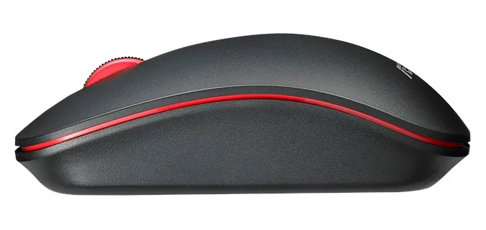Wireless Mouse Asus WT300, Optical, 1000-1600 dpi, 3 buttons, Ambidextrous, 1xAA, Black-Red