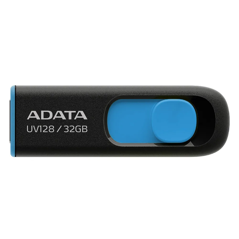 USB Flash накопитель ADATA UV128, 32Гб, Черный/Синий