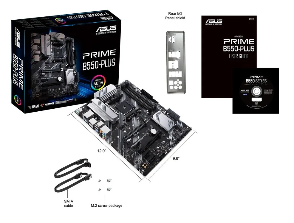 Материнская плата ASUS PRIME B550-PLUS, AM4, AMD B550, ATX