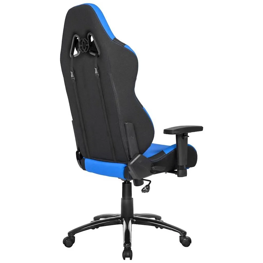 Scaun Gaming AKRacing CORE EX, Textil, Albastru/Negru