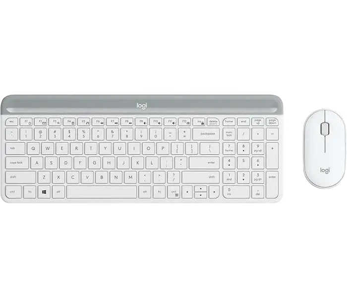 Клавиатура и мышь Logitech MK470, Беспроводное, Белый