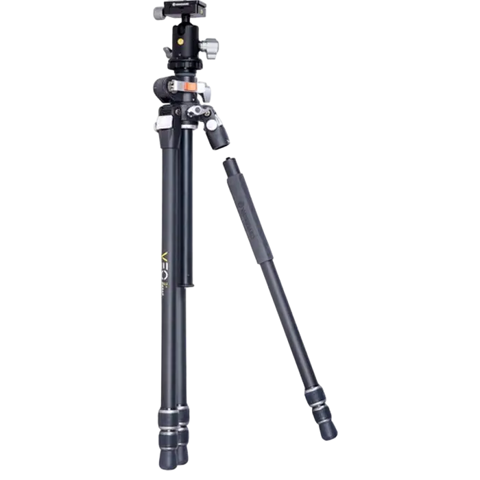 Tripied Foto-Video Vanguard VEO3 263AB, Cap video/Cap trepied de minge, Negru