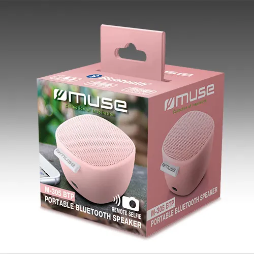 Портативная колонка MUSE M-305 BT, Розовый
