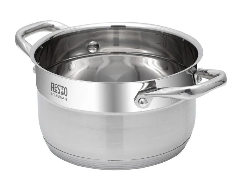 Кастрюля RESTO 92103, 2,7л, Нержавеющая сталь