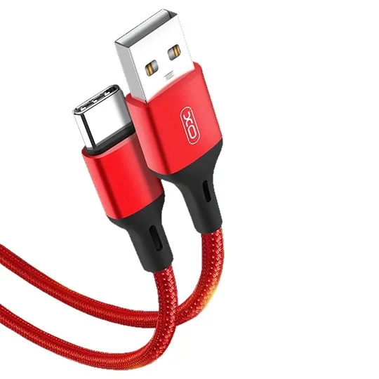 Cablu încărcare și sincronizare XO NB143, USB Type-A/micro-USB, 1 m, Roșu