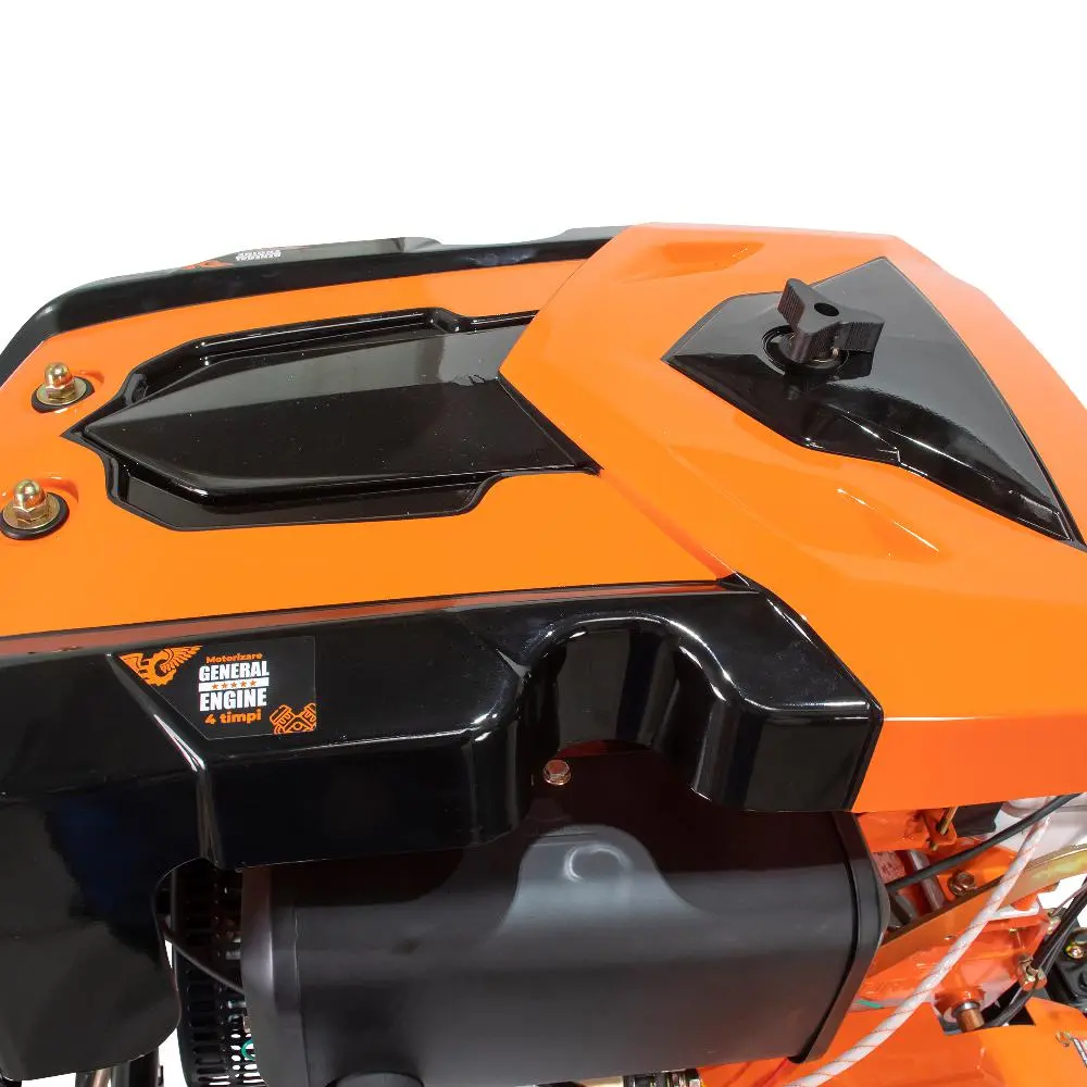 Motocultor motorină Ruris 1001KSD+ roti cauciuc 5.00-12+plug reversibil rev2+roti metalice 500+set contragreutati 20kg