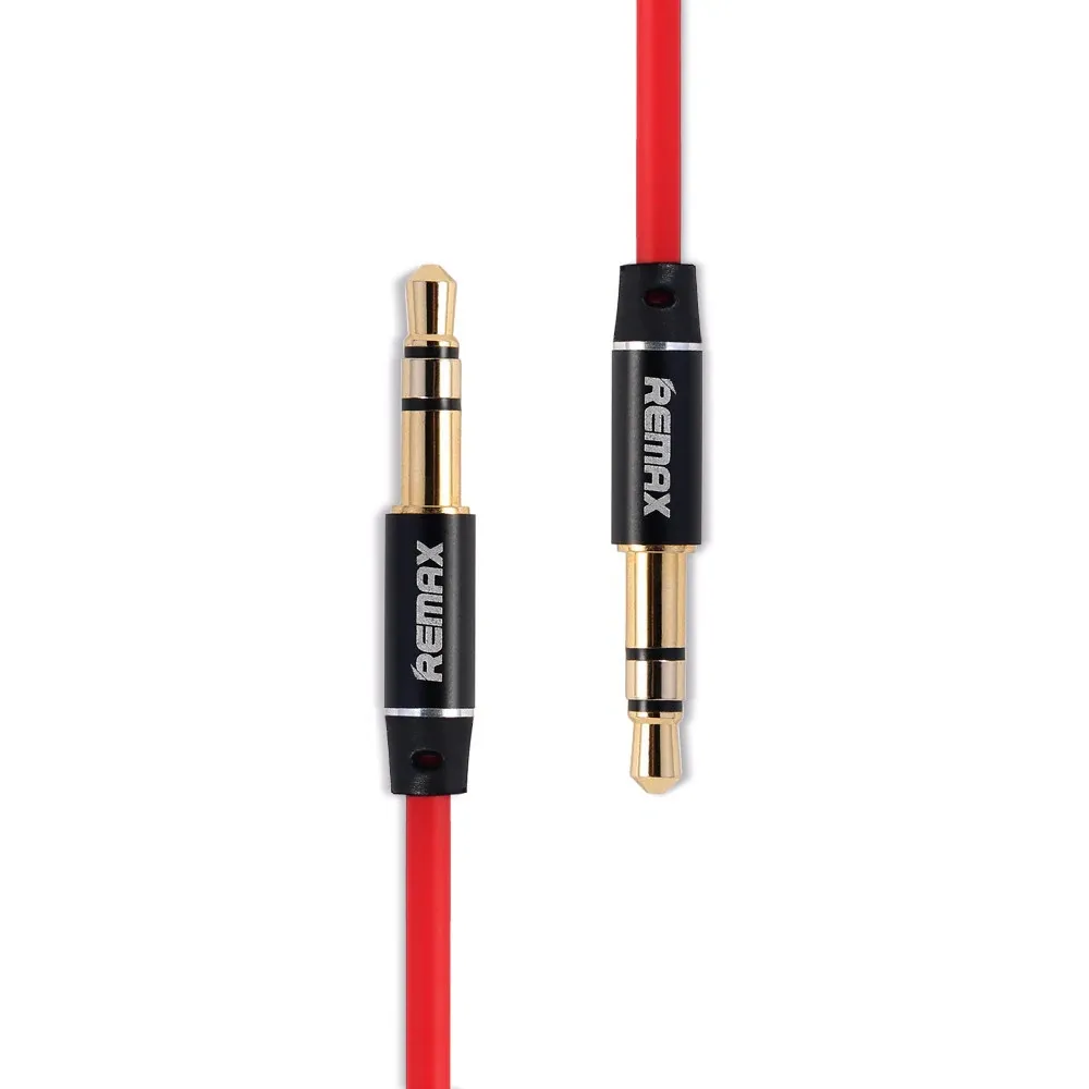 Cablu audio Remax L100, 3.5 mm - 3.5 mm, 1m, Roșu