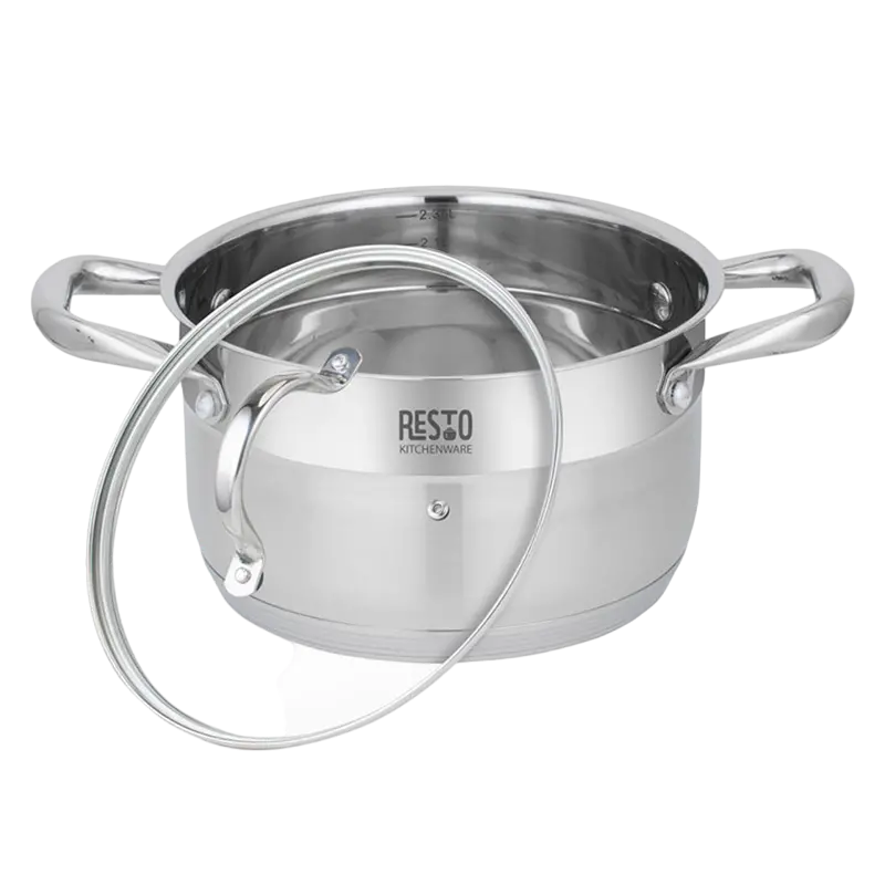 Кастрюля RESTO 92103, 2,7л, Нержавеющая сталь