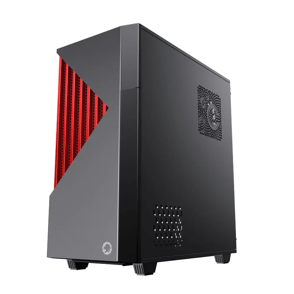 Carcasă PC Gamemax Contac COC, Midi-Tower, ATX, Negru/Rosu