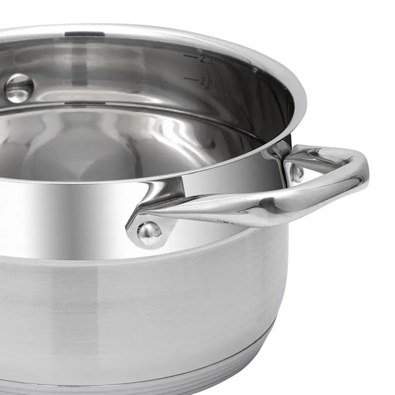 Кастрюля RESTO 92103, 2,7л, Нержавеющая сталь