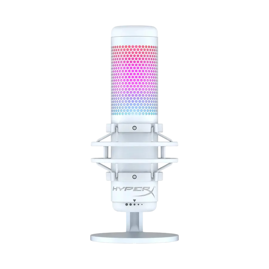 Игровой Микрофон HyperX QuadCast S, Проводной аналоговый, Белый