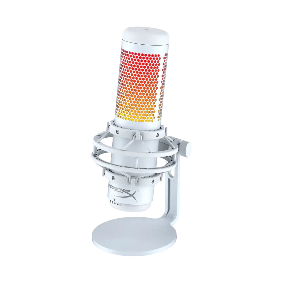 Игровой Микрофон HyperX QuadCast S, Проводной аналоговый, Белый