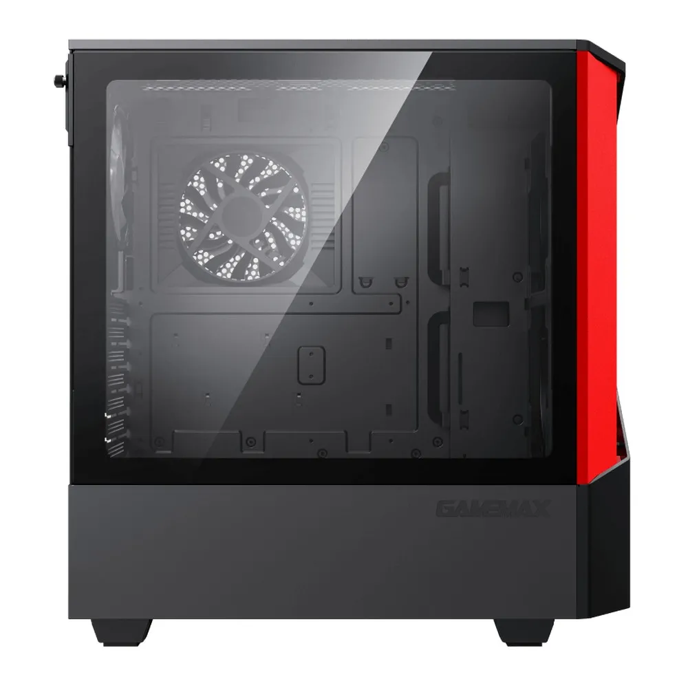 Carcasă PC Gamemax Contac COC, Midi-Tower, ATX, Negru/Rosu