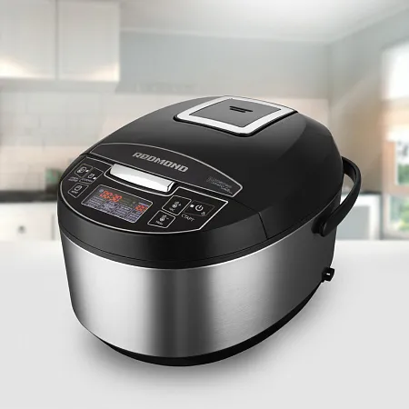 Мультиварка Redmond RMC-M4512, Черный/ Нержавеющая Сталь