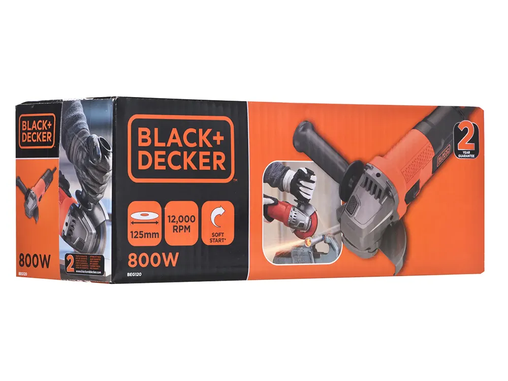 Угловая шлифовальная машина Black+Decker BEG120-QS