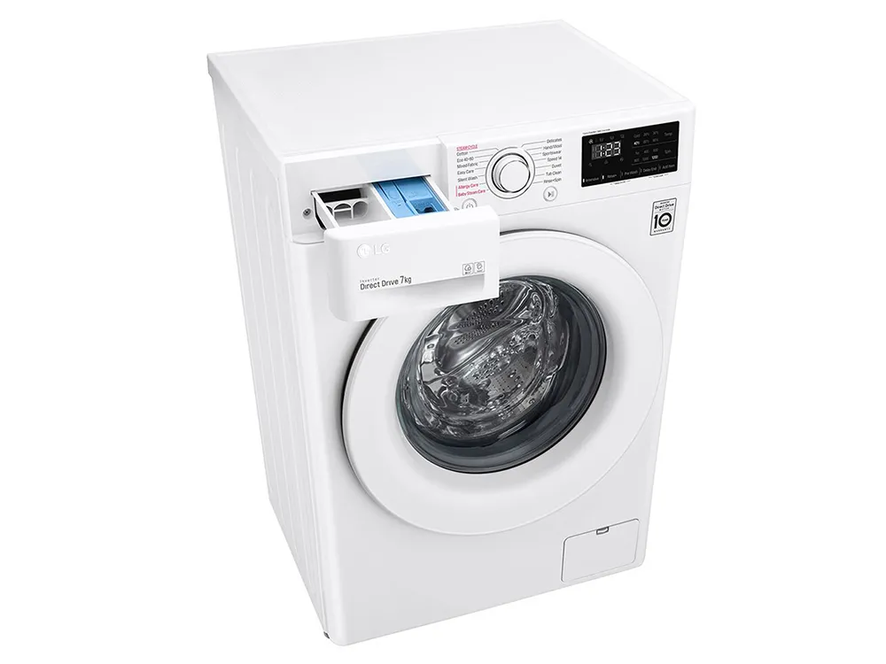 Mașină de spălat LG F2WV3S7S3E, 7kg, Alb