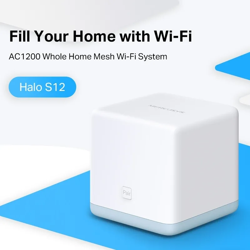 Домашняя Mesh Wi-Fi система MERCUSYS Halo S12 (2-pack), Белый