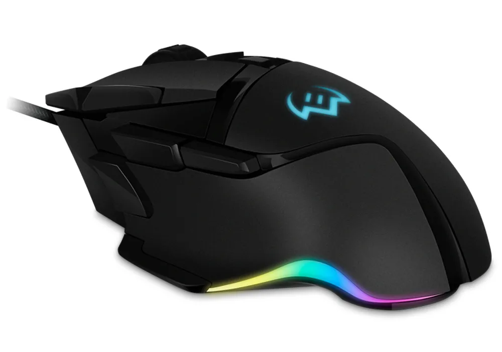 Gaming Mouse SVEN RX-G975, Optical, 200-10000 dpi, 10 buttons, Soft Touch, RGB, Black, USB