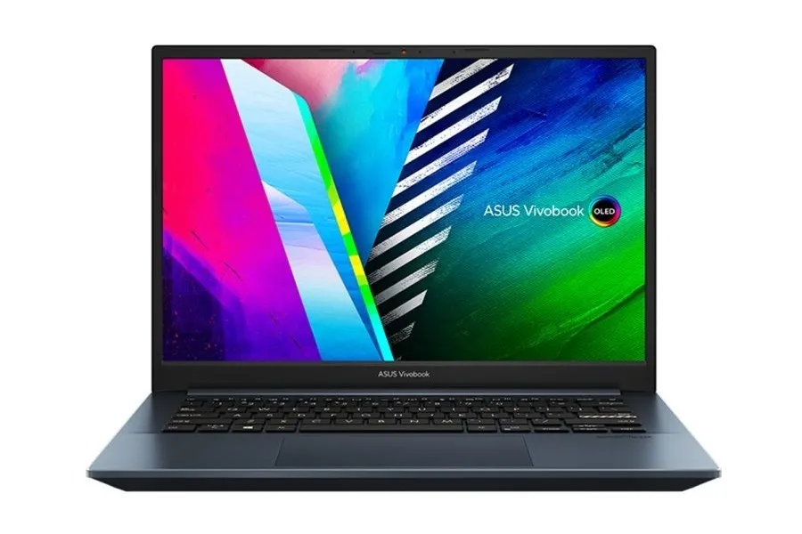 Laptop 14" ASUS Vivobook Pro 14 OLED M3401QA, Quiet Blue, AMD Ryzen 5 5600H, 8GB/256GB, Fără SO