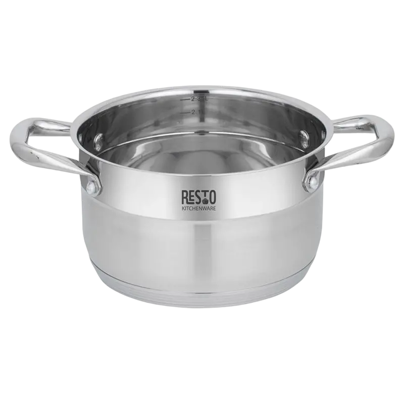 Кастрюля RESTO 92103, 2,7л, Нержавеющая сталь