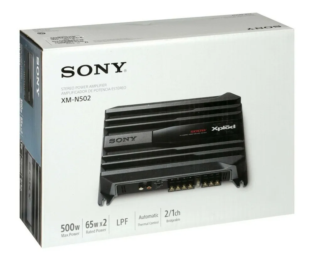 Amplificator de auto SONY XM-N502, Negru