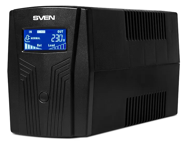 Sursă de alimentare neîntreruptibilă SVEN Pro  50 LCD, Linear-interactiv, 650VA, Turn