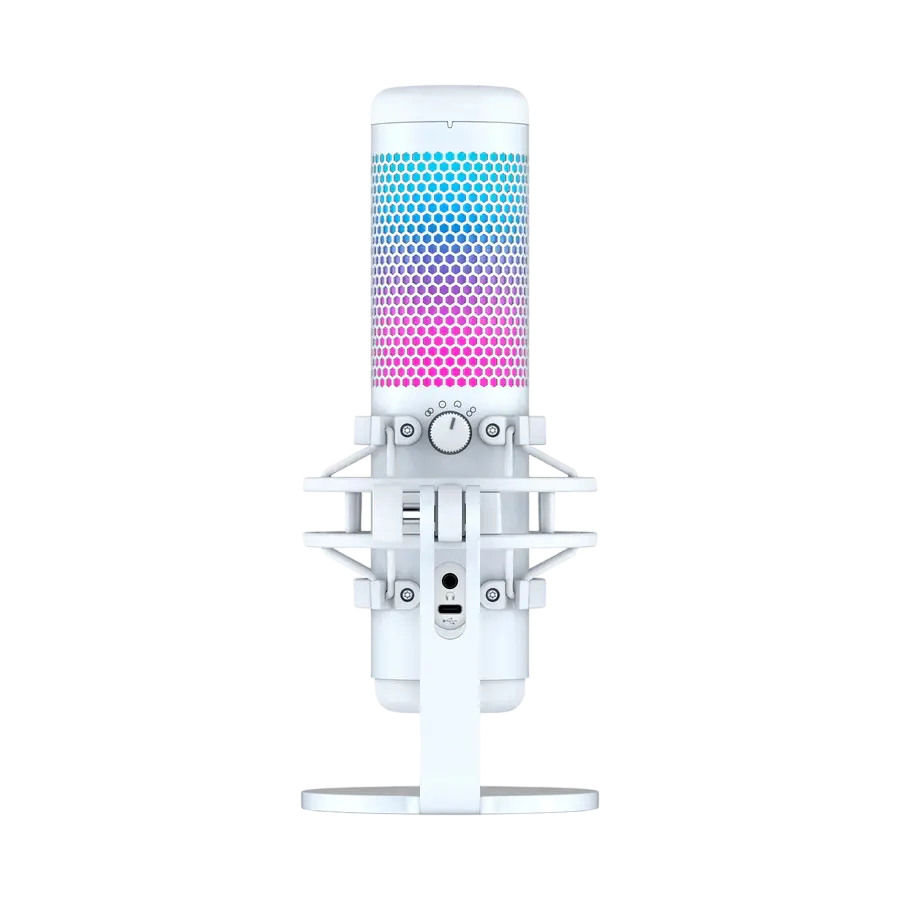 Игровой Микрофон HyperX QuadCast S, Проводной аналоговый, Белый