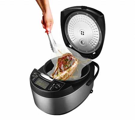 Мультиварка Redmond RMC-M4512, Черный/ Нержавеющая Сталь