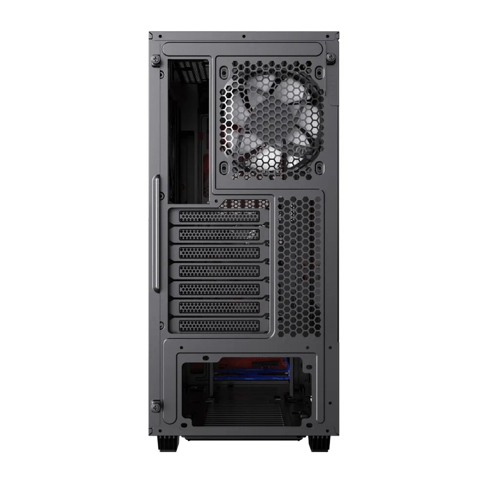 Carcasă PC Gamemax Contac COC, Midi-Tower, ATX, Negru/Rosu