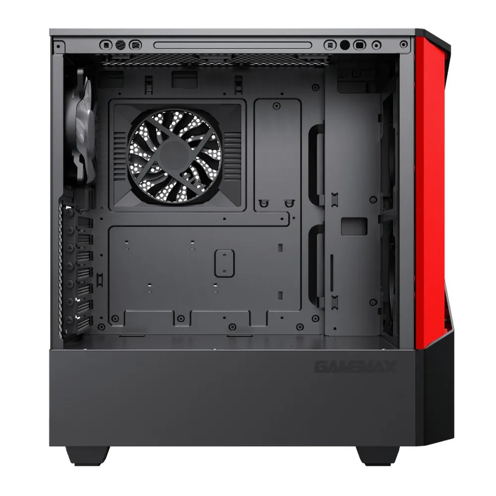 Carcasă PC Gamemax Contac COC, Midi-Tower, ATX, Negru/Rosu