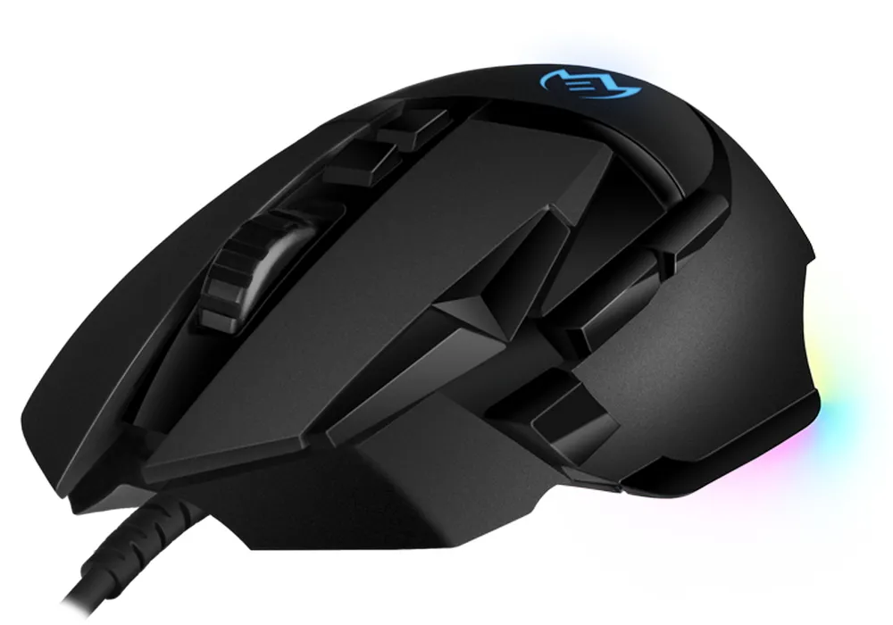 Gaming Mouse SVEN RX-G975, Optical, 200-10000 dpi, 10 buttons, Soft Touch, RGB, Black, USB