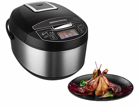 Мультиварка Redmond RMC-M4512, Черный/ Нержавеющая Сталь