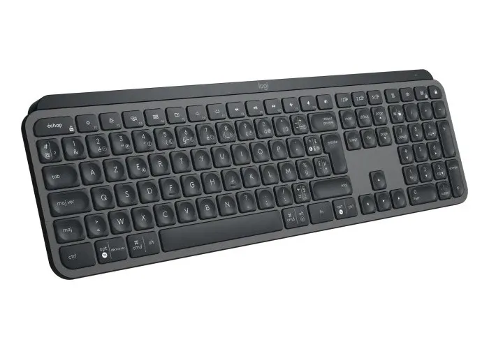 Wireless Keyboard Logitech MX Keys Plus, Premium typing, Metal plate, BT/2.4Ghz,Wrist Rest,US Layout
