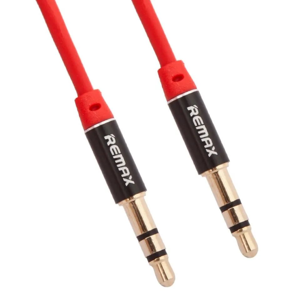 Cablu audio Remax L100, 3.5 mm - 3.5 mm, 1m, Roșu