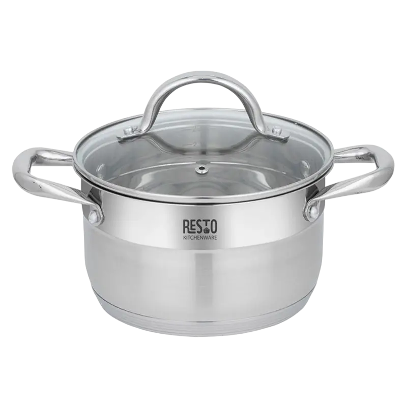 Кастрюля RESTO 92103, 2,7л, Нержавеющая сталь