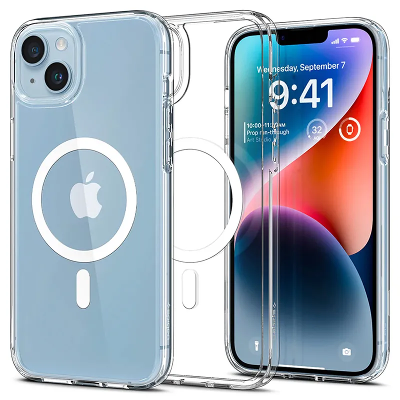 Чехол Spigen iPhone 14, Ultra Hybrid Mag Magsafe, Белый