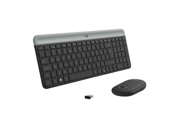 Клавиатура и мышь Logitech MK470, Беспроводное, Чёрный