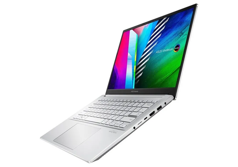 Laptop 14" ASUS Vivobook Pro 14 OLED M3401QA, Cool Silver, AMD Ryzen 5 5600H, 8GB/256GB, Fără SO